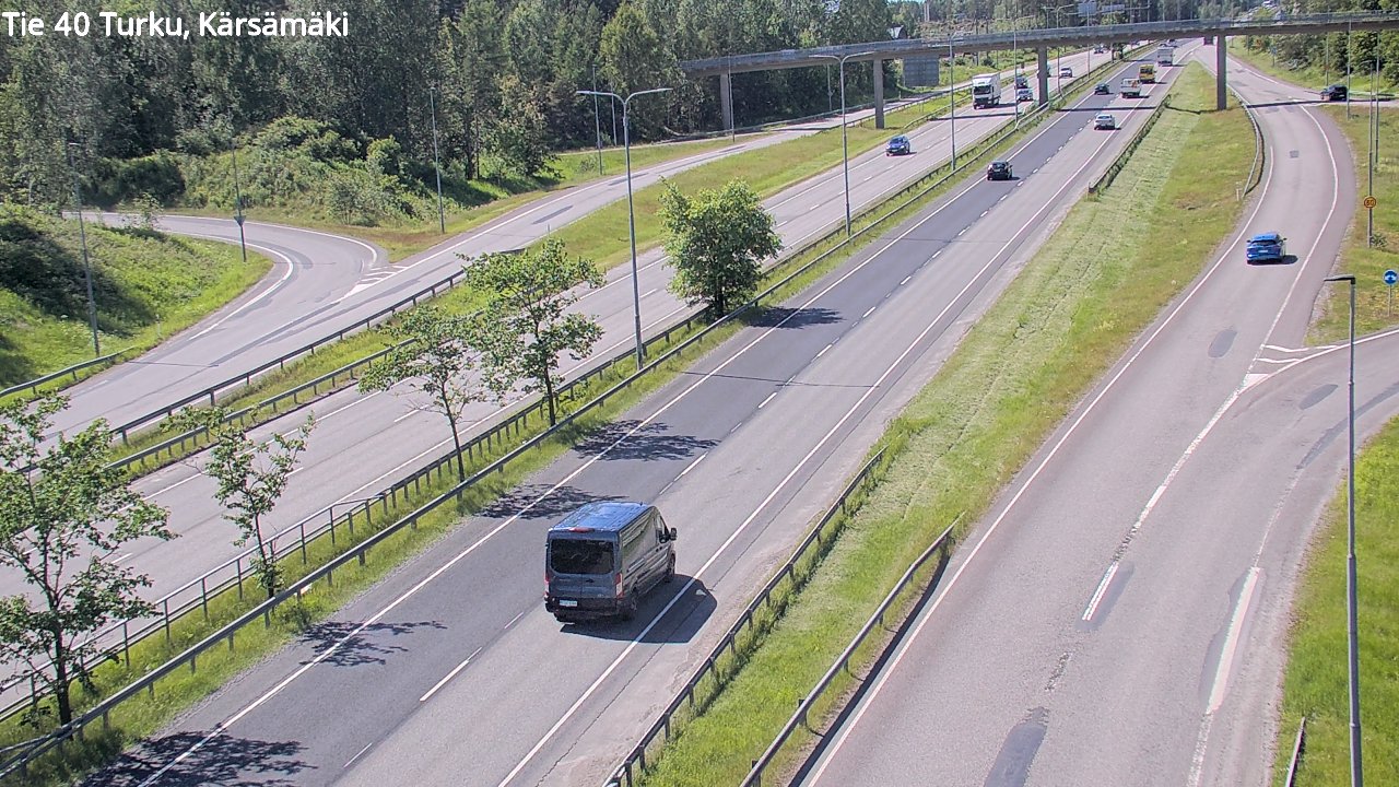 Weather Camera Image Väg 40 Åbo, Kärsämäki, Turku, Varsinais-Suomi