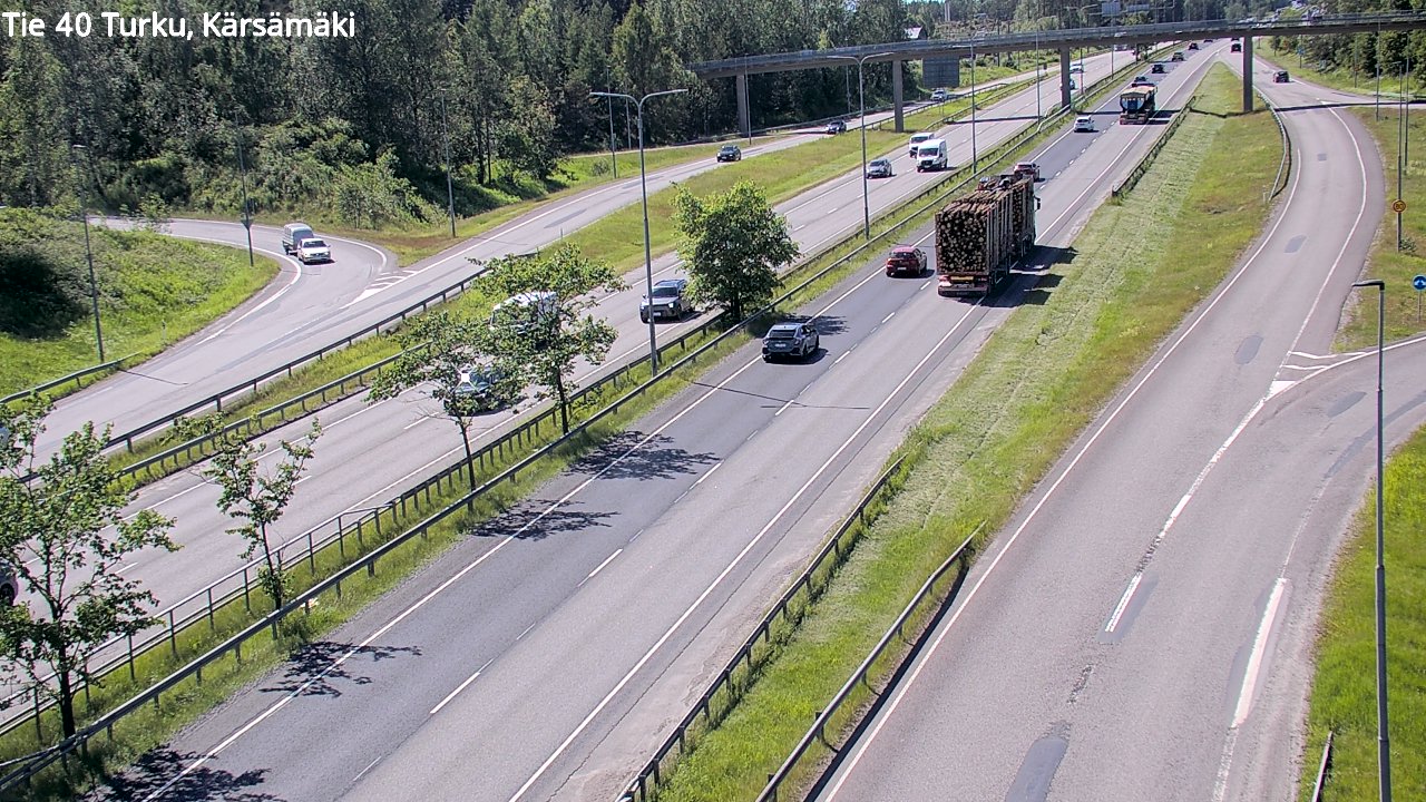 Weather Camera Image Väg 40 Åbo, Kärsämäki, Turku, Varsinais-Suomi