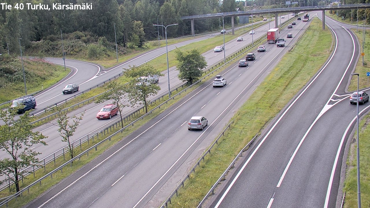 Weather Camera Image Väg 40 Åbo, Kärsämäki, Turku, Varsinais-Suomi