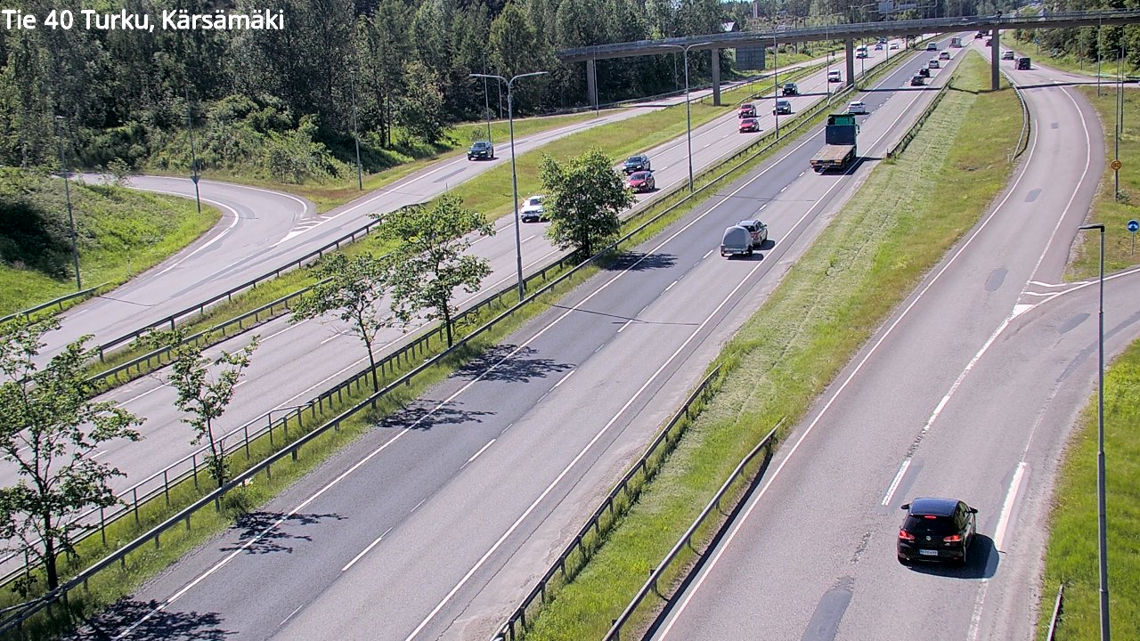 Weather Camera Image Väg 40 Åbo, Kärsämäki, Turku, Varsinais-Suomi