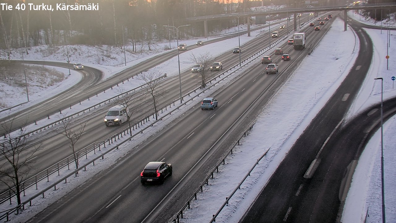Weather Camera Image Väg 40 Åbo, Kärsämäki, Turku, Varsinais-Suomi