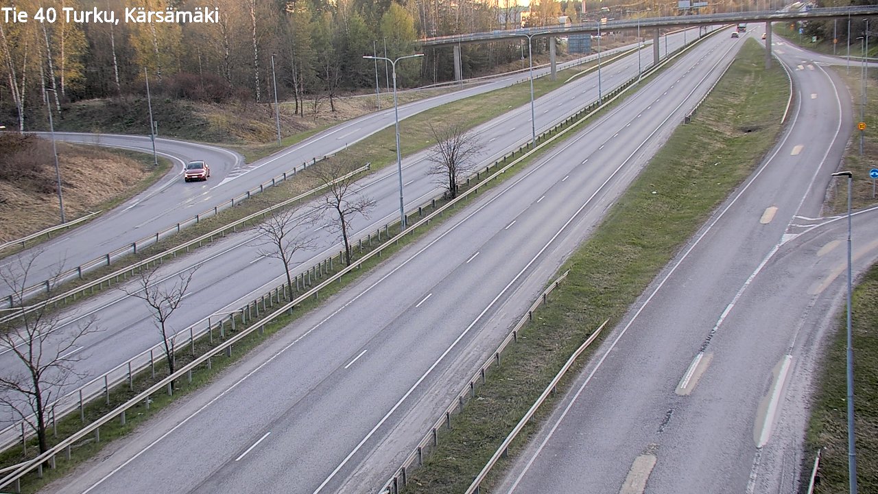 Weather Camera Image Road 40 Turku, Kärsämäki, Turku, Varsinais-Suomi