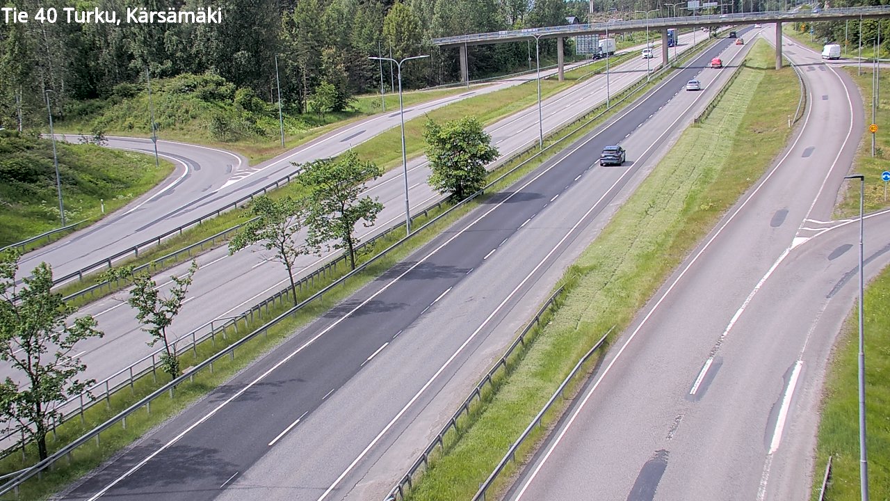Weather Camera Image Väg 40 Åbo, Kärsämäki, Turku, Varsinais-Suomi