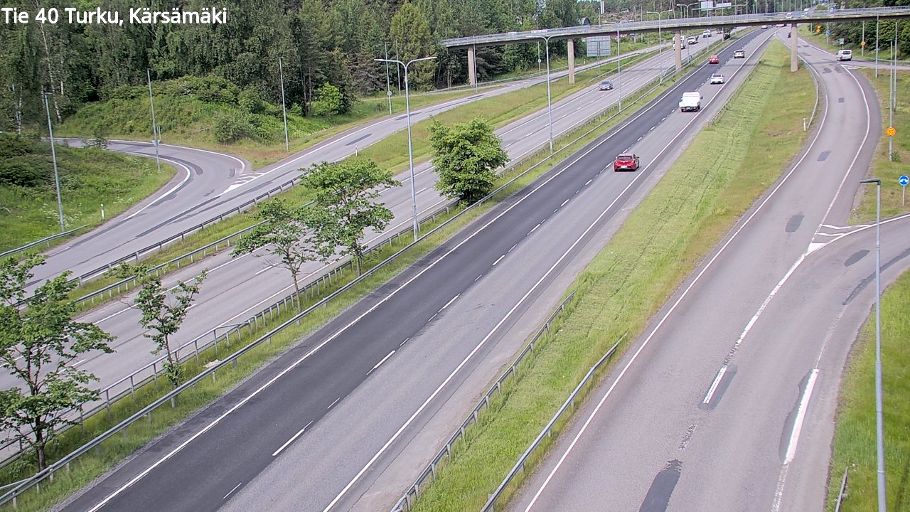 Weather Camera Image Väg 40 Åbo, Kärsämäki, Turku, Varsinais-Suomi