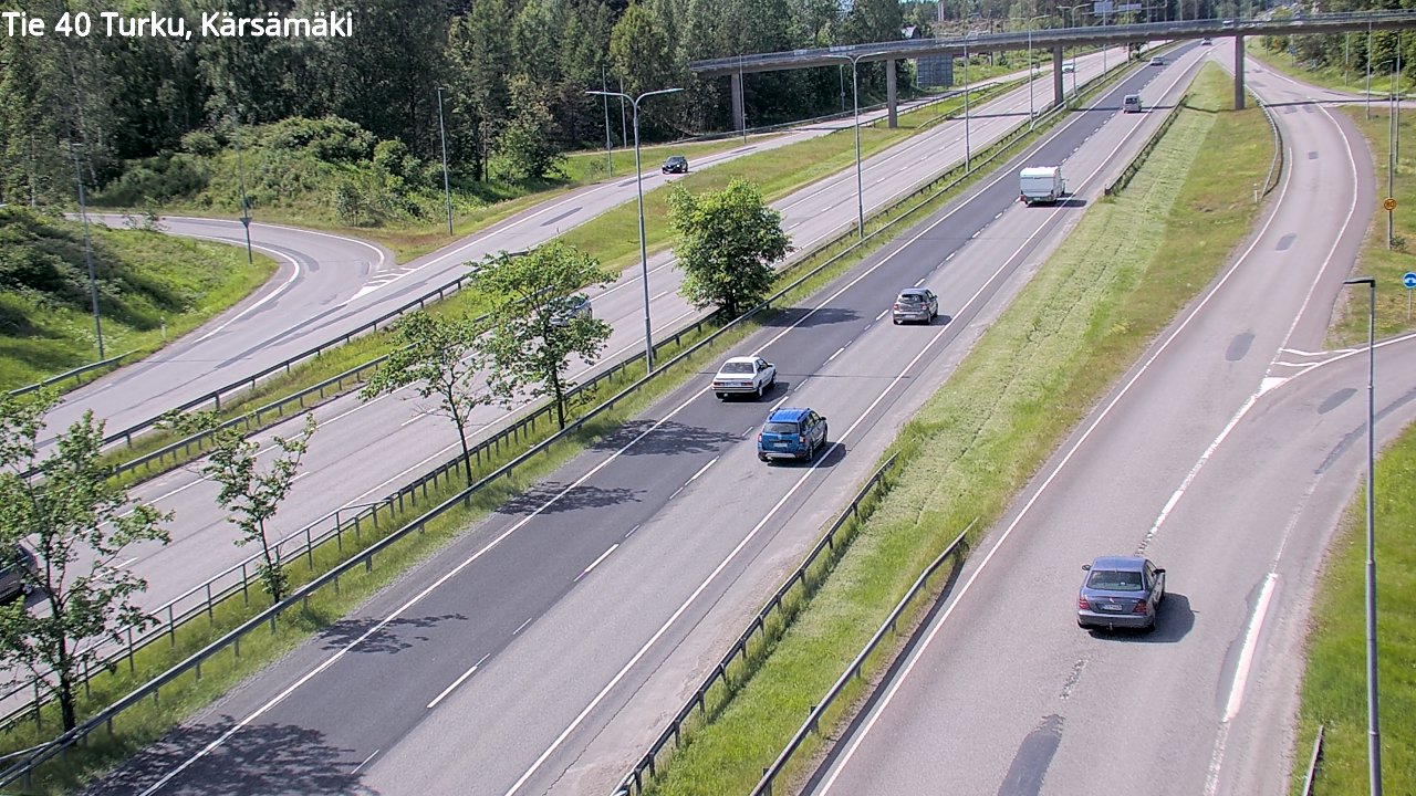 Weather Camera Image Väg 40 Åbo, Kärsämäki, Turku, Varsinais-Suomi