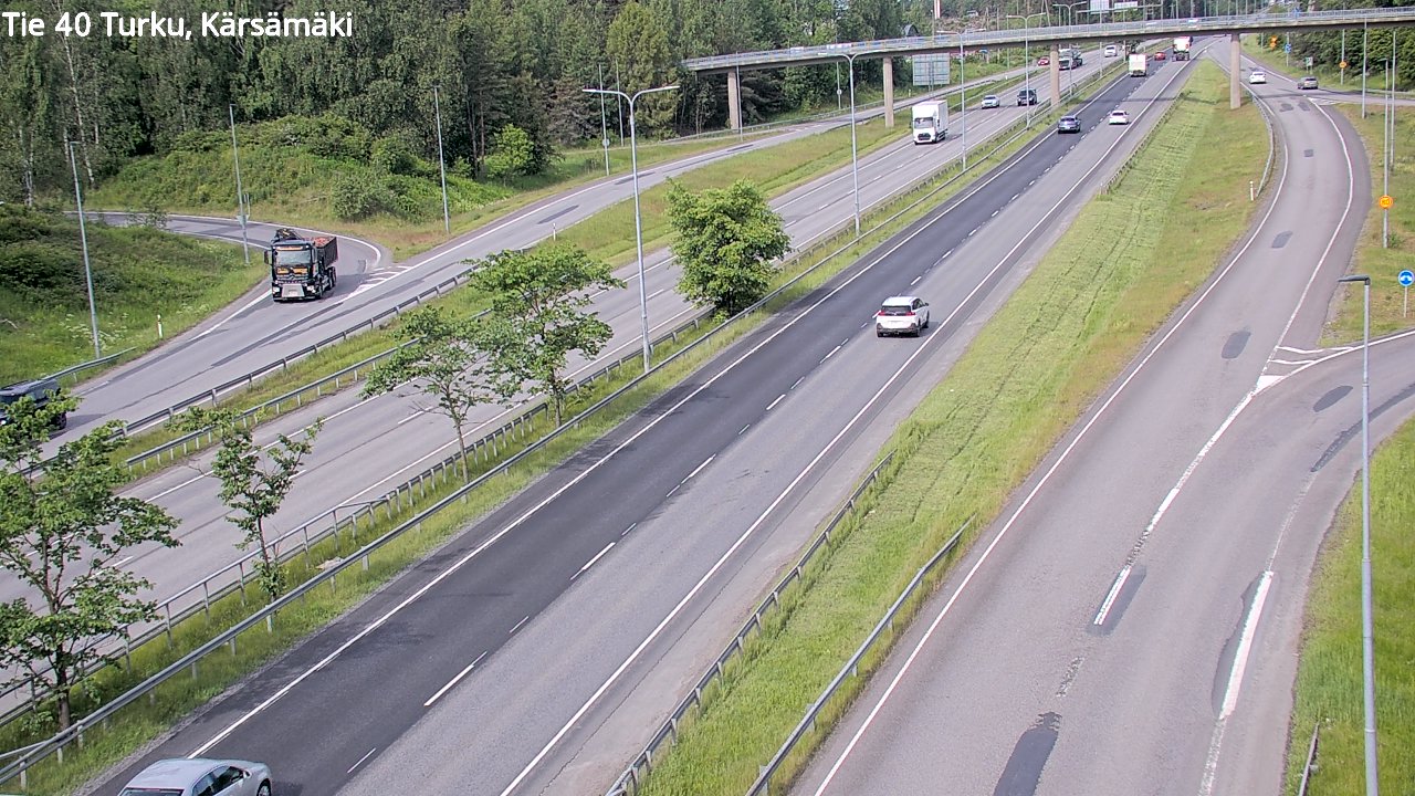 Weather Camera Image Väg 40 Åbo, Kärsämäki, Turku, Varsinais-Suomi