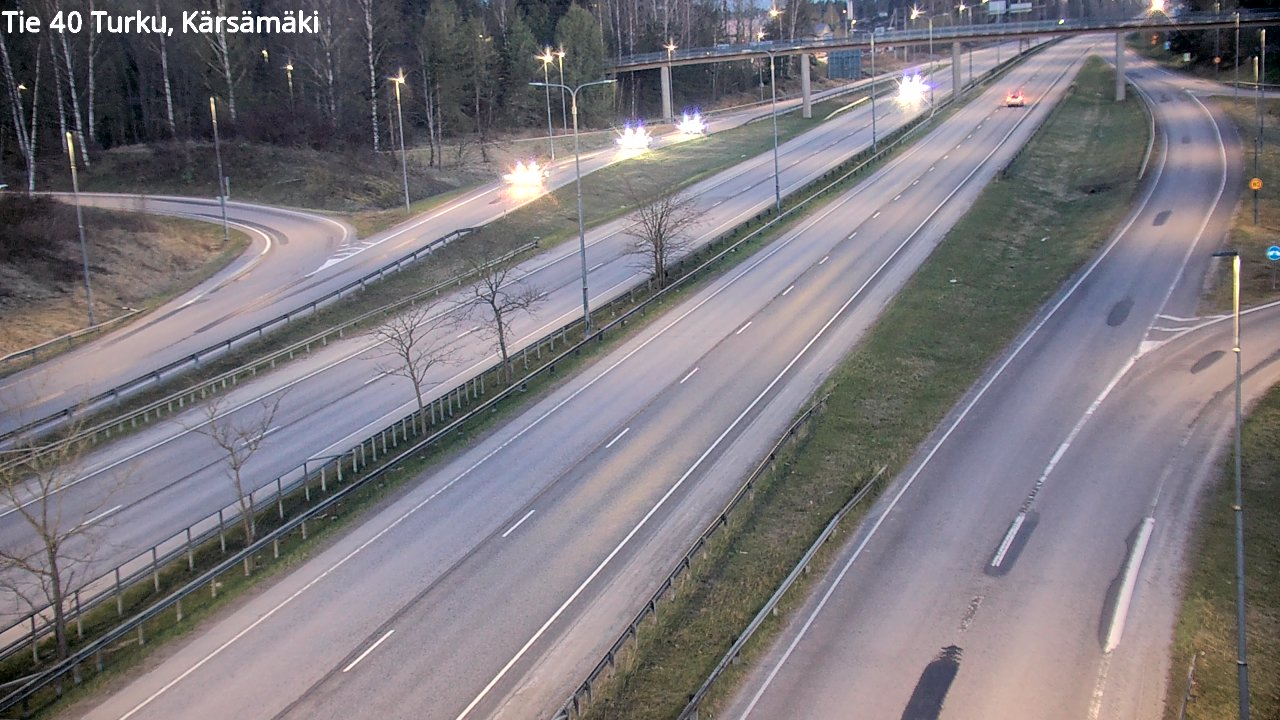 Weather Camera Image Road 40 Turku, Kärsämäki, Turku, Varsinais-Suomi
