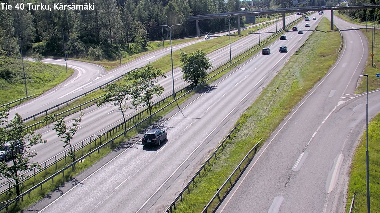 Weather Camera Image Väg 40 Åbo, Kärsämäki, Turku, Varsinais-Suomi