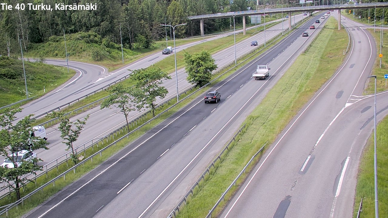 Weather Camera Image Väg 40 Åbo, Kärsämäki, Turku, Varsinais-Suomi