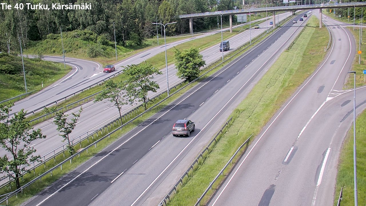 Weather Camera Image Väg 40 Åbo, Kärsämäki, Turku, Varsinais-Suomi