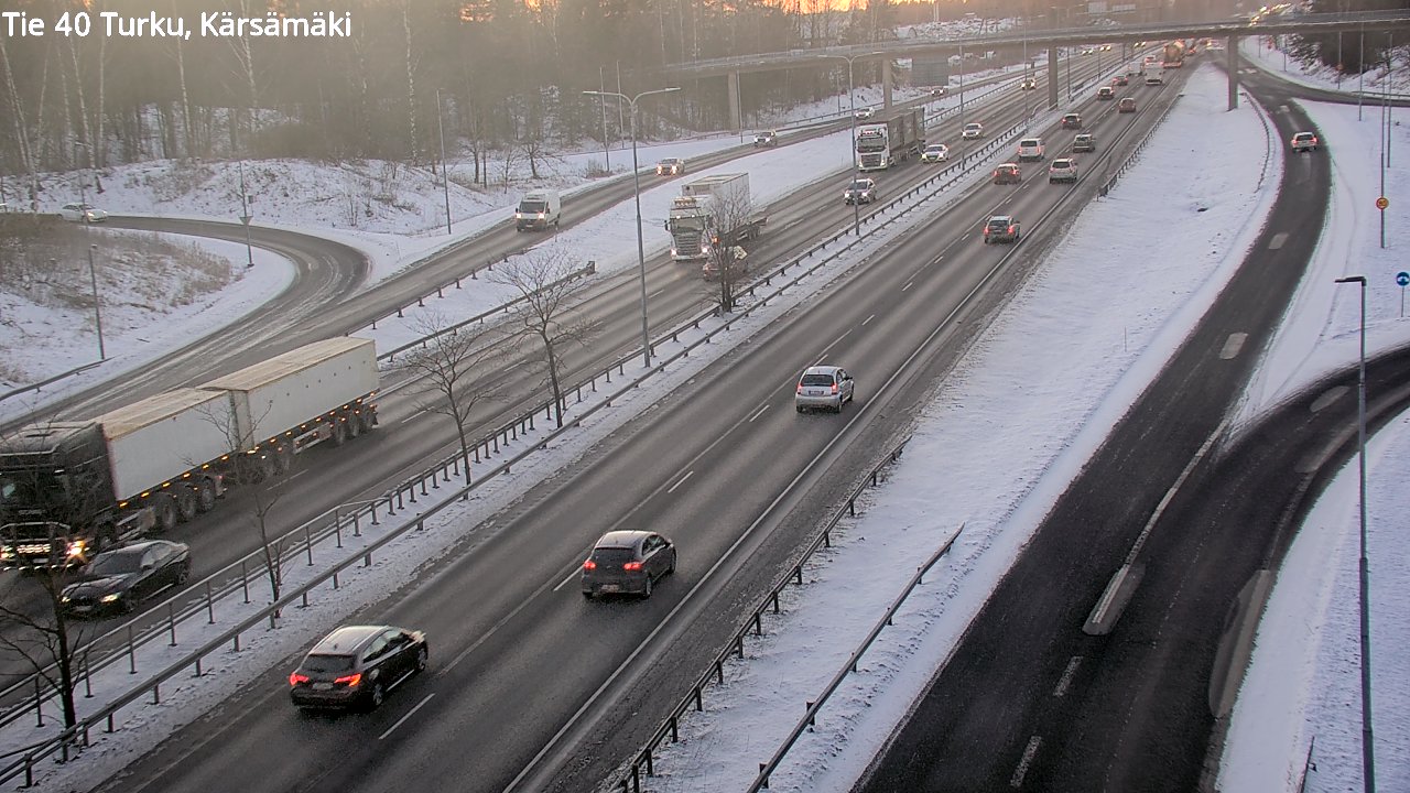 Weather Camera Image Väg 40 Åbo, Kärsämäki, Turku, Varsinais-Suomi