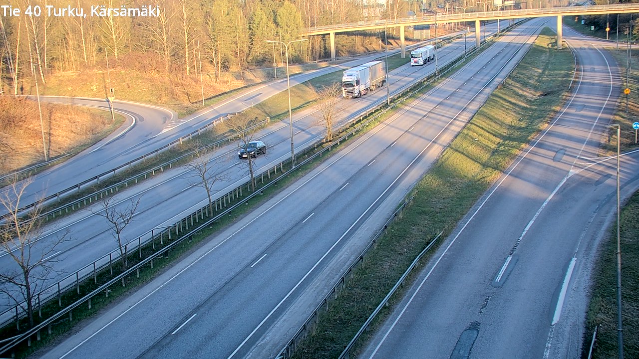Weather Camera Image Road 40 Turku, Kärsämäki, Turku, Varsinais-Suomi