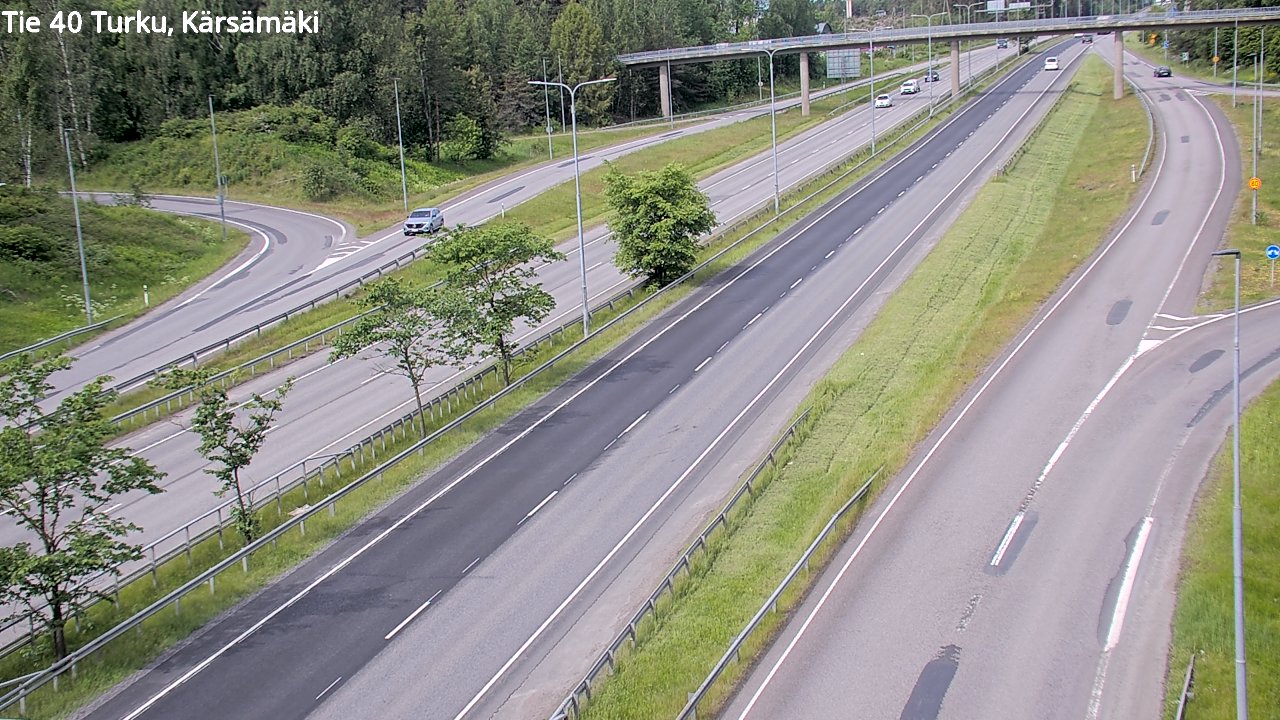 Weather Camera Image Väg 40 Åbo, Kärsämäki, Turku, Varsinais-Suomi