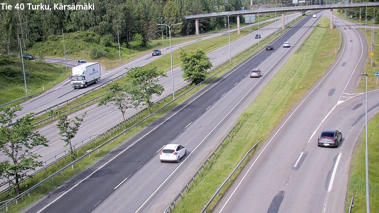 Weather Camera Image Väg 40 Åbo, Kärsämäki, Turku, Varsinais-Suomi