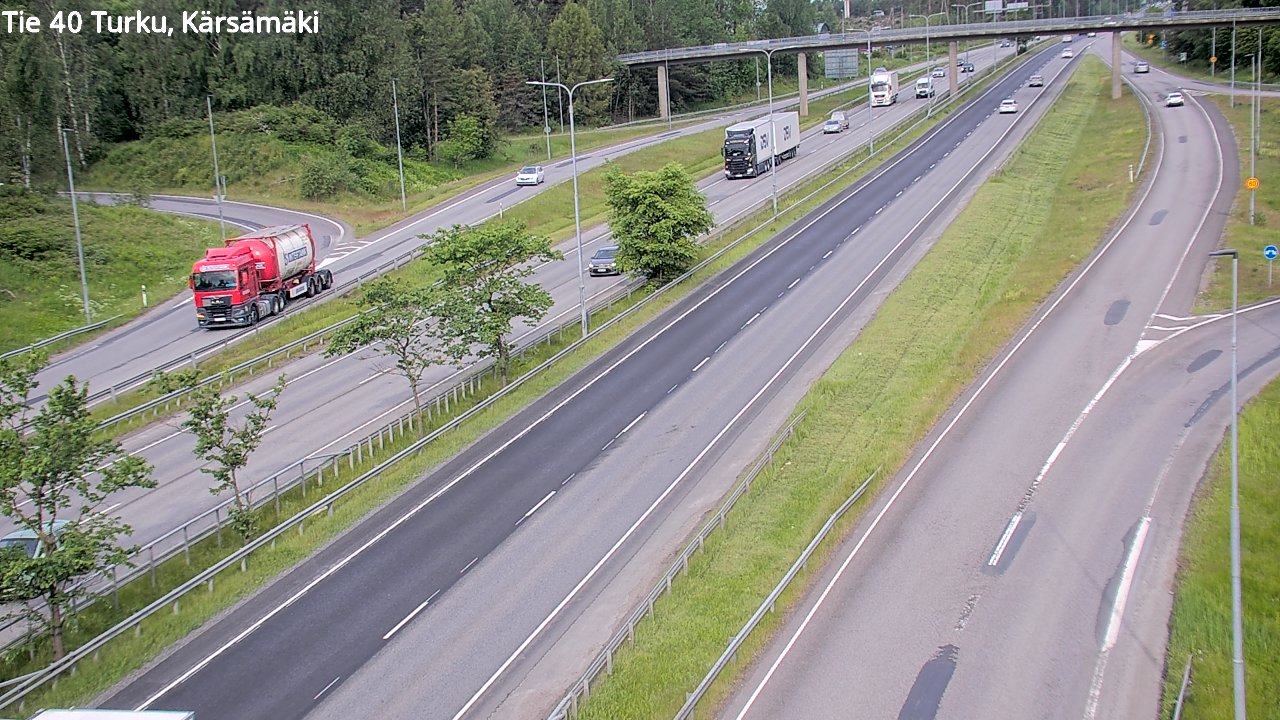 Weather Camera Image Road 40 Turku, Kärsämäki, Turku, Varsinais-Suomi