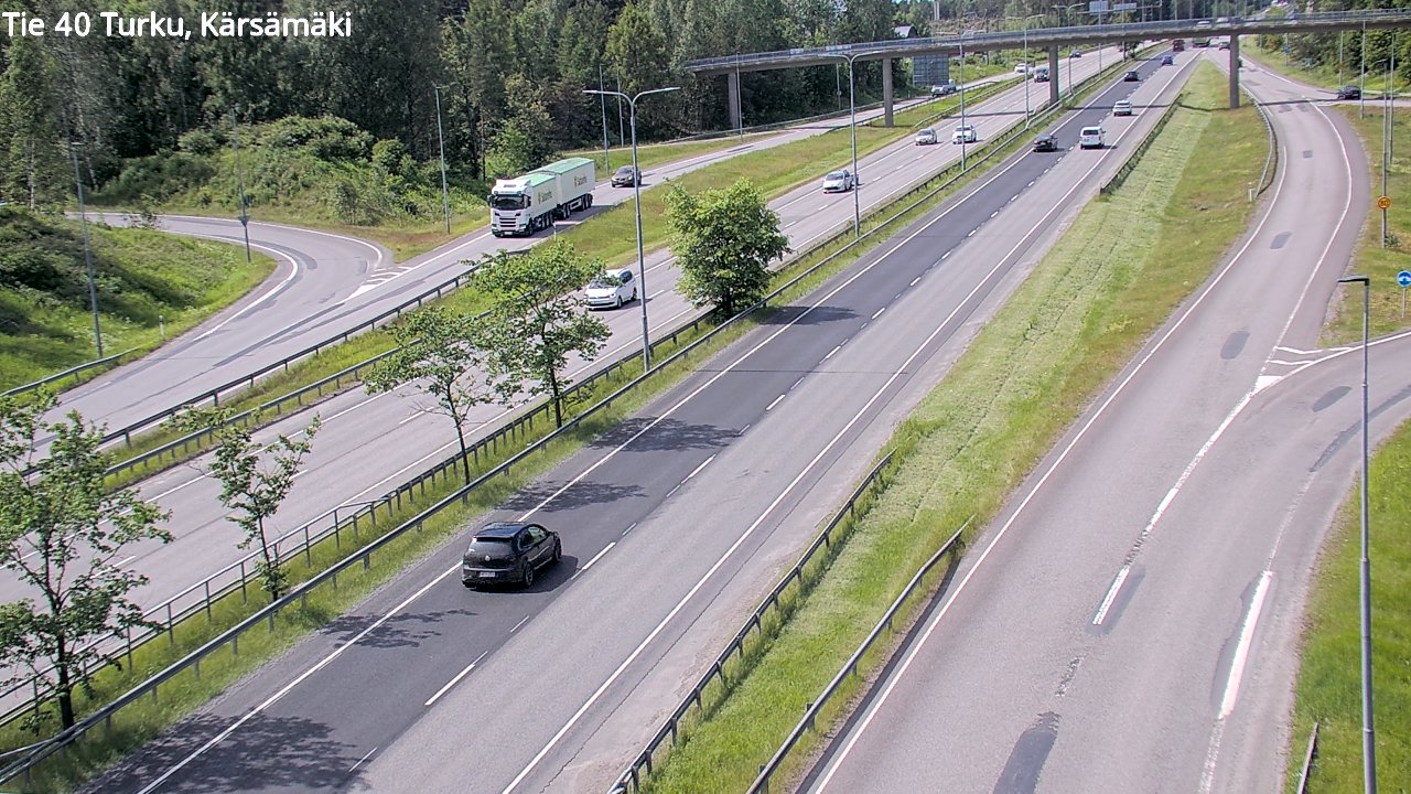 Weather Camera Image Väg 40 Åbo, Kärsämäki, Turku, Varsinais-Suomi