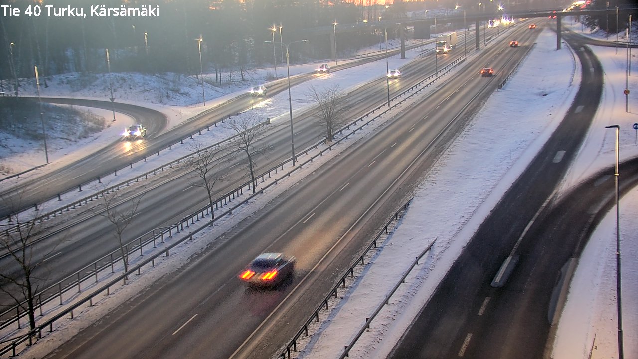 Weather Camera Image Väg 40 Åbo, Kärsämäki, Turku, Varsinais-Suomi