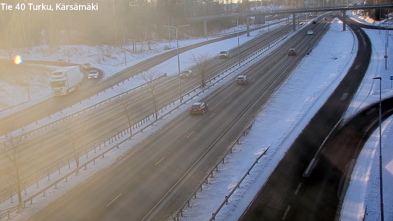 Weather Camera Image Väg 40 Åbo, Kärsämäki, Turku, Varsinais-Suomi