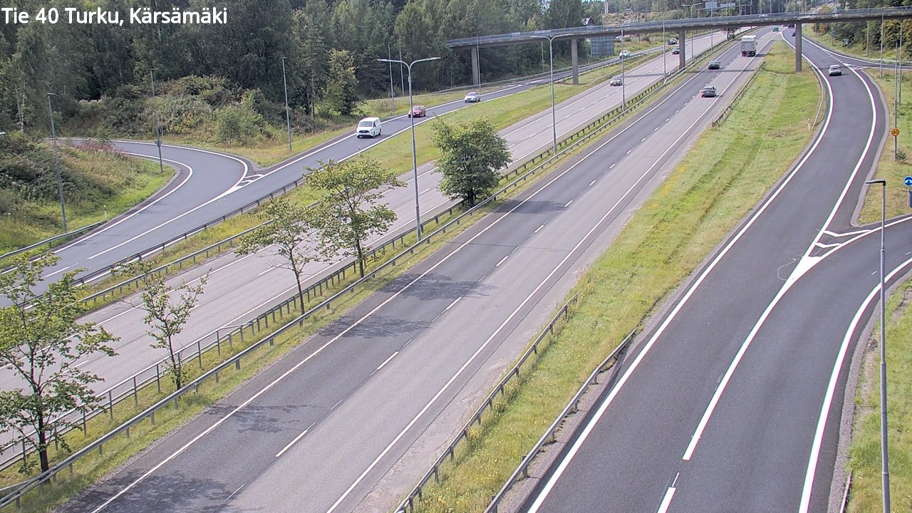 Weather Camera Image Väg 40 Åbo, Kärsämäki, Turku, Varsinais-Suomi