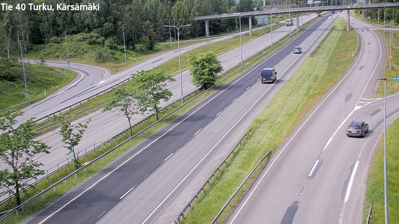 Weather Camera Image Väg 40 Åbo, Kärsämäki, Turku, Varsinais-Suomi