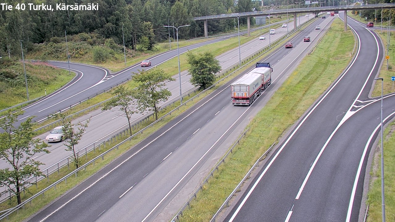 Weather Camera Image Road 40 Turku, Kärsämäki, Turku, Varsinais-Suomi
