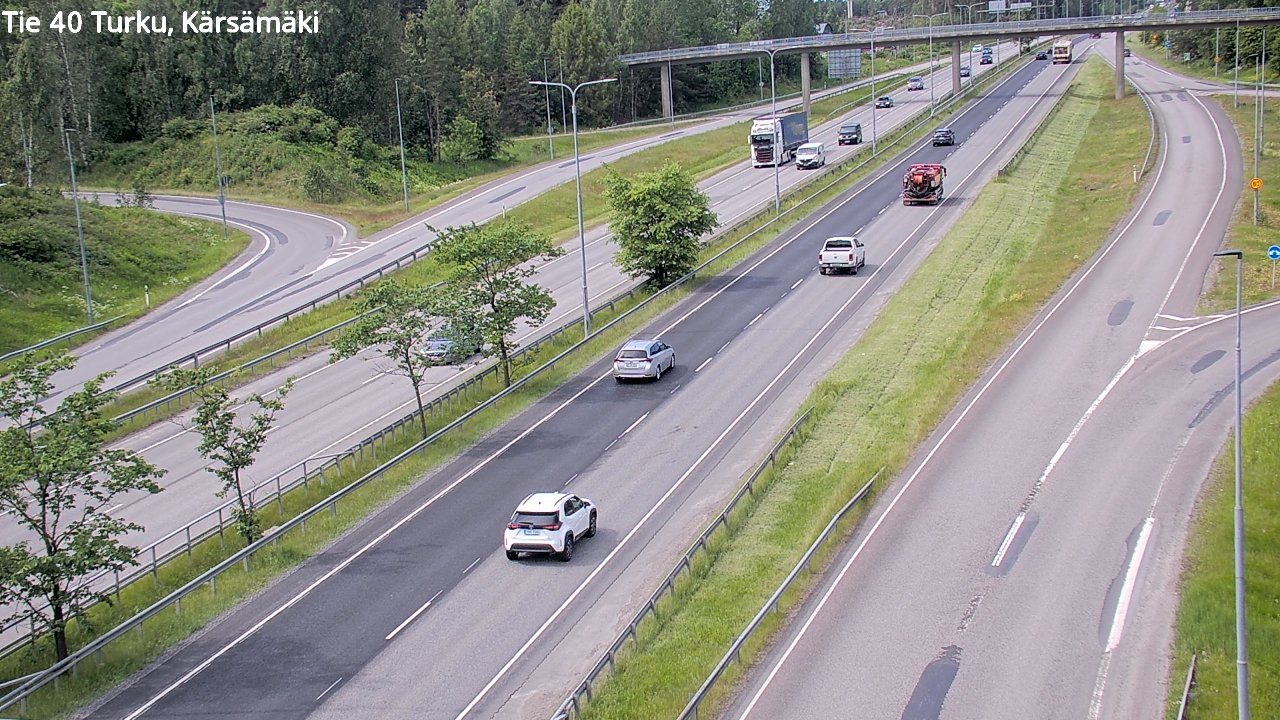 Weather Camera Image Väg 40 Åbo, Kärsämäki, Turku, Varsinais-Suomi