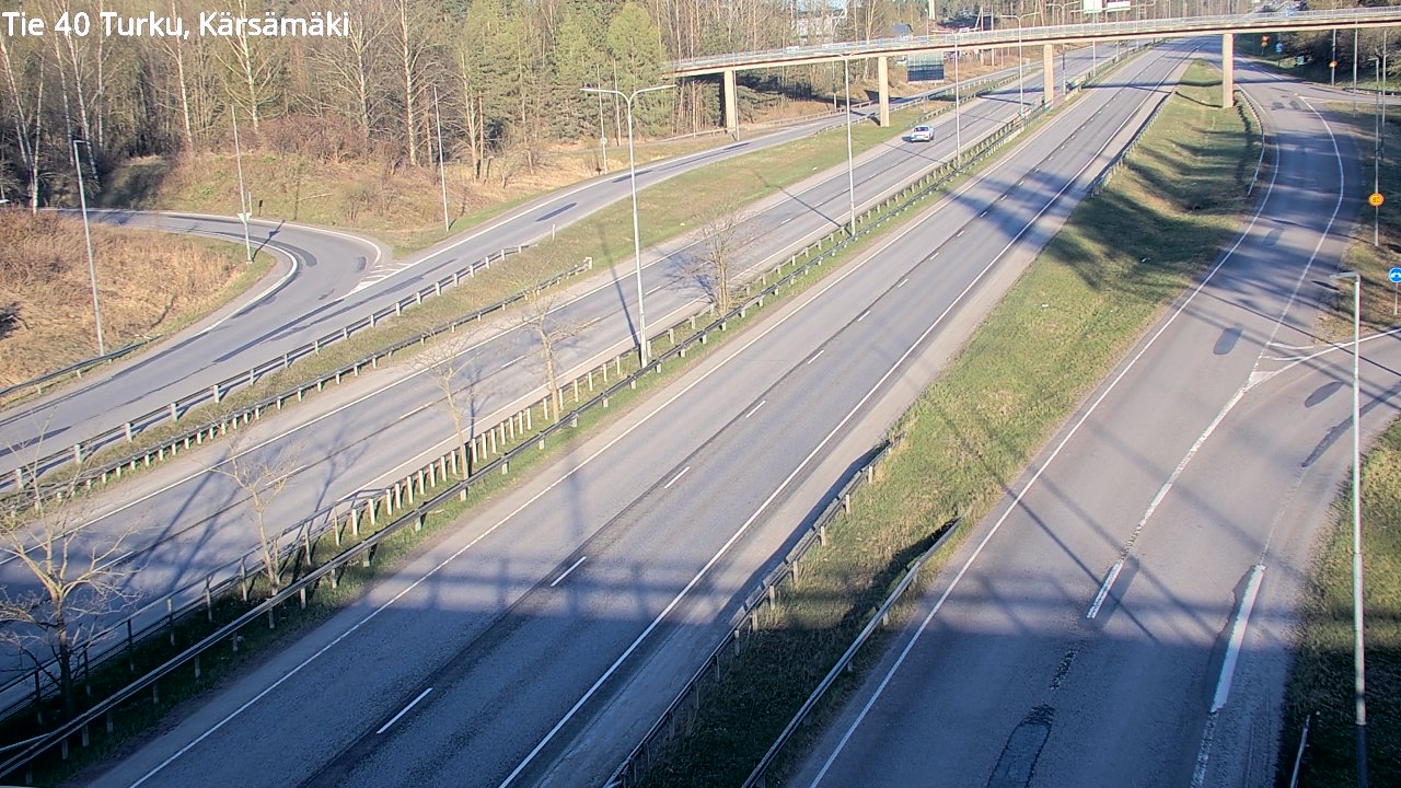 Weather Camera Image Väg 40 Åbo, Kärsämäki, Turku, Varsinais-Suomi