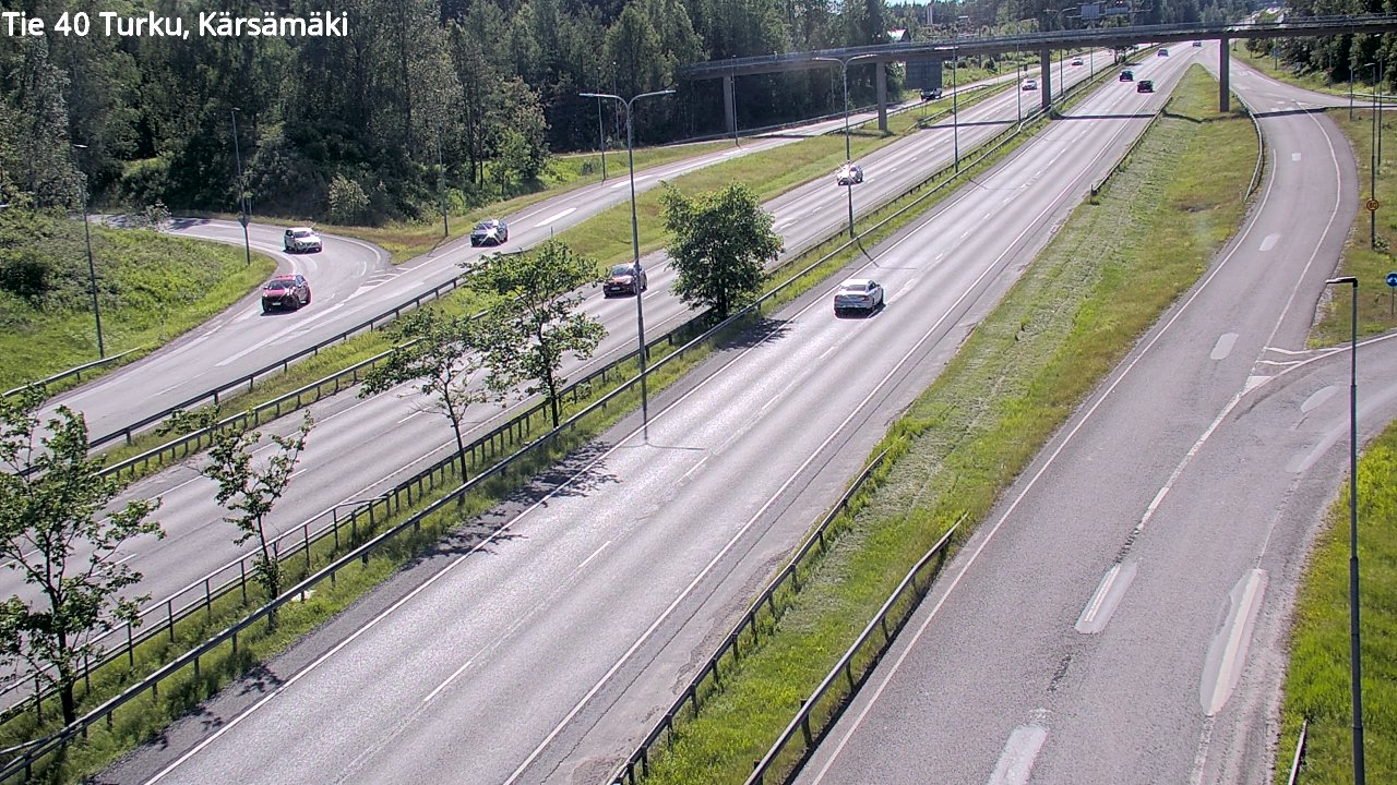 Weather Camera Image Väg 40 Åbo, Kärsämäki, Turku, Varsinais-Suomi