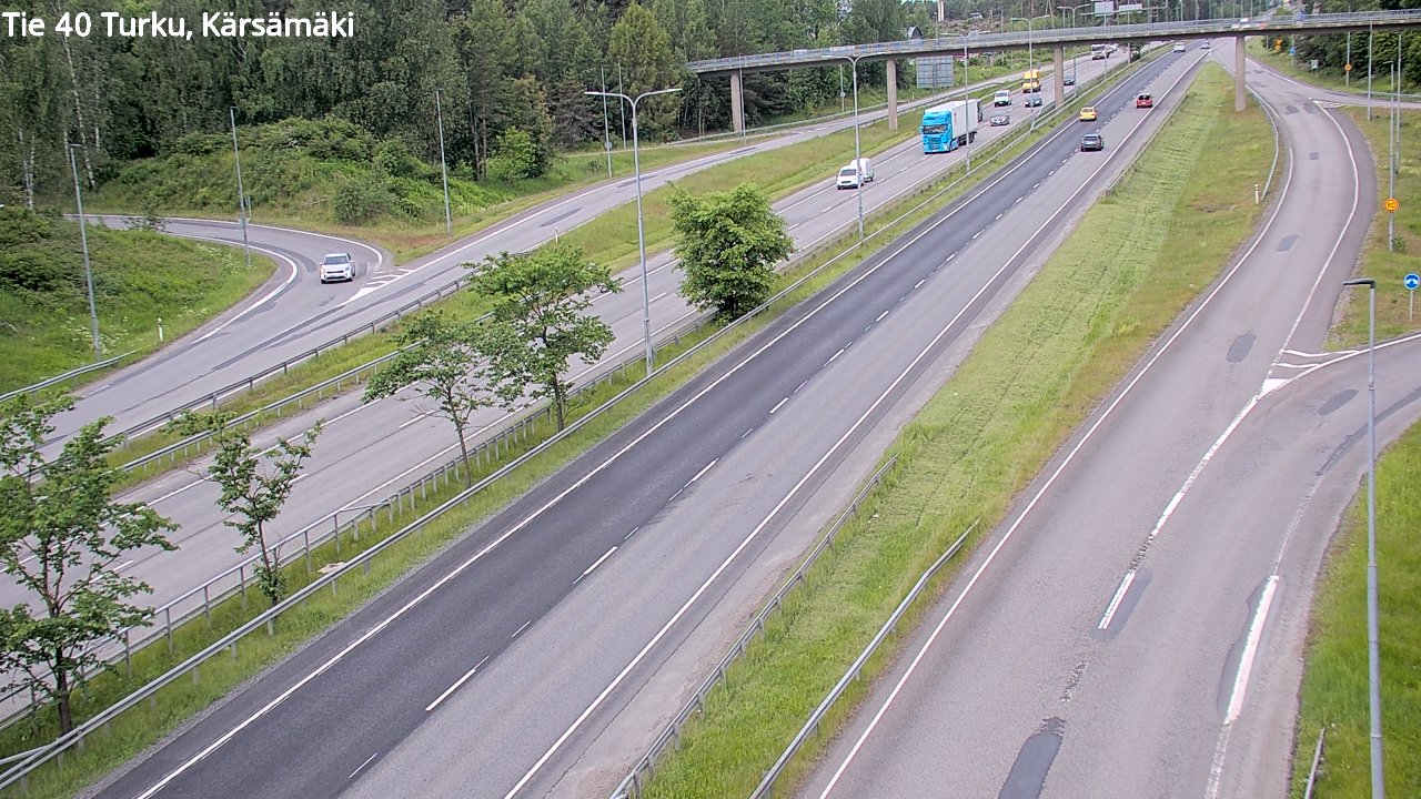 Weather Camera Image Väg 40 Åbo, Kärsämäki, Turku, Varsinais-Suomi