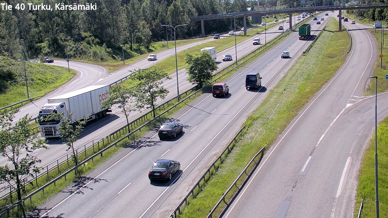 Weather Camera Image Väg 40 Åbo, Kärsämäki, Turku, Varsinais-Suomi