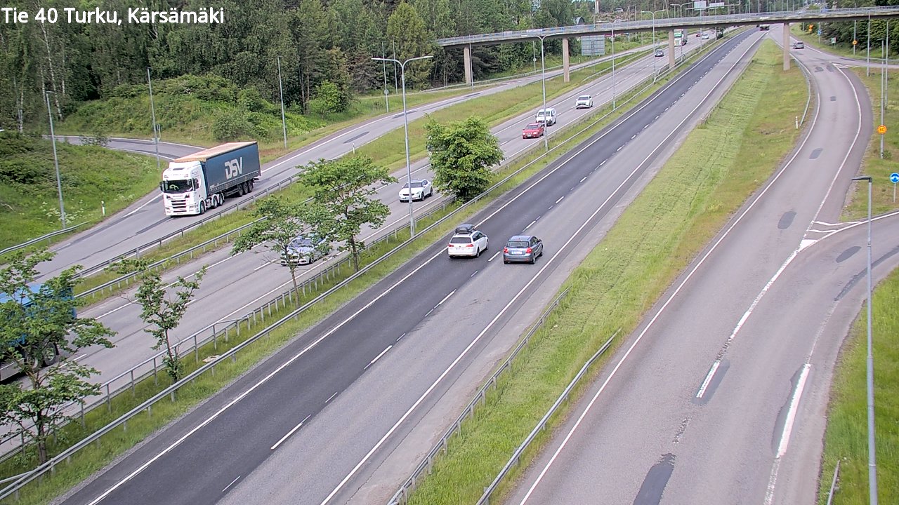 Weather Camera Image Väg 40 Åbo, Kärsämäki, Turku, Varsinais-Suomi