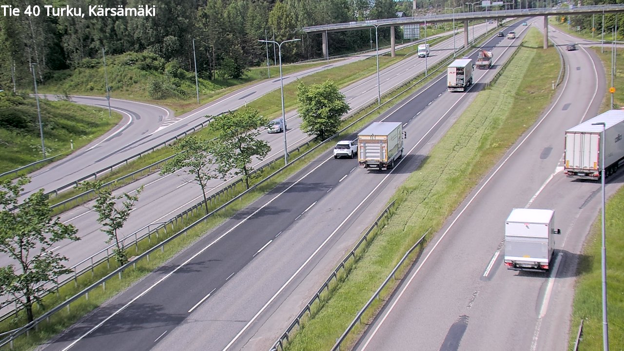 Weather Camera Image Väg 40 Åbo, Kärsämäki, Turku, Varsinais-Suomi