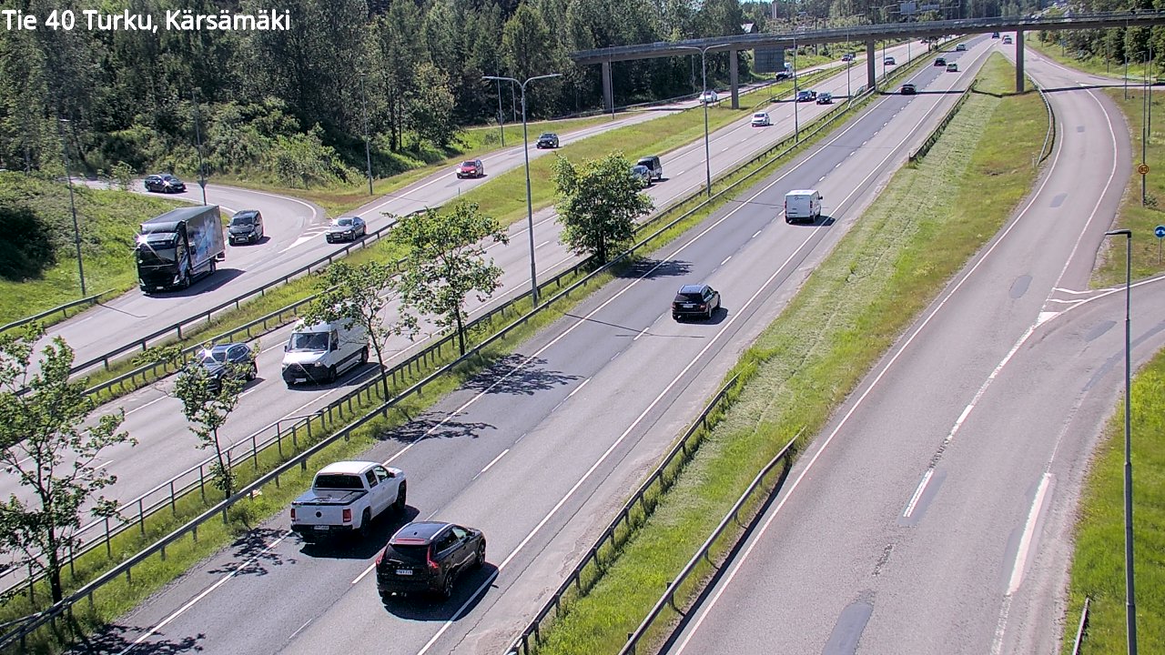 Weather Camera Image Väg 40 Åbo, Kärsämäki, Turku, Varsinais-Suomi