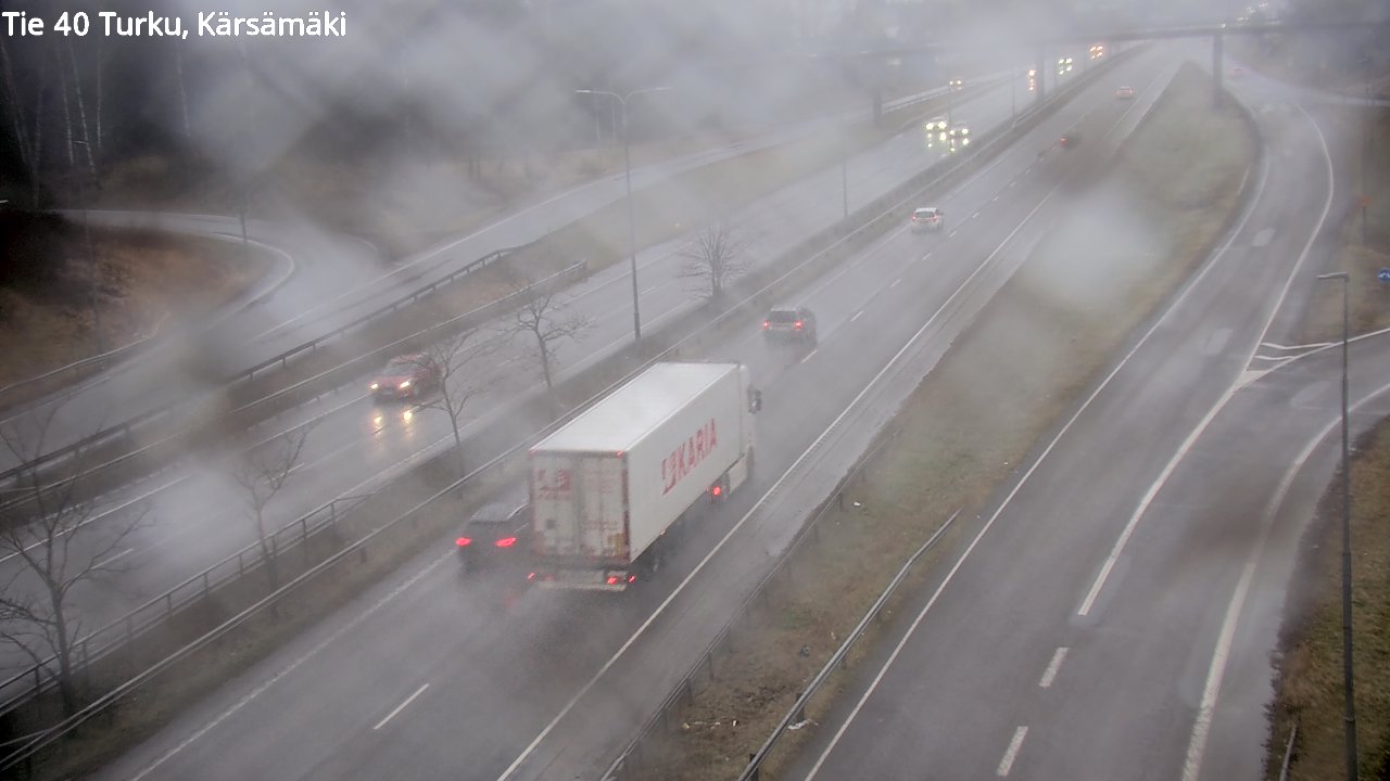 Weather Camera Image Väg 40 Åbo, Kärsämäki, Turku, Varsinais-Suomi