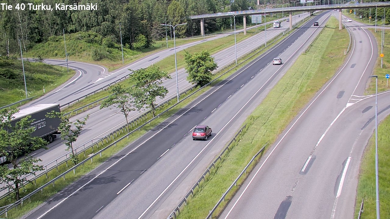 Weather Camera Image Väg 40 Åbo, Kärsämäki, Turku, Varsinais-Suomi