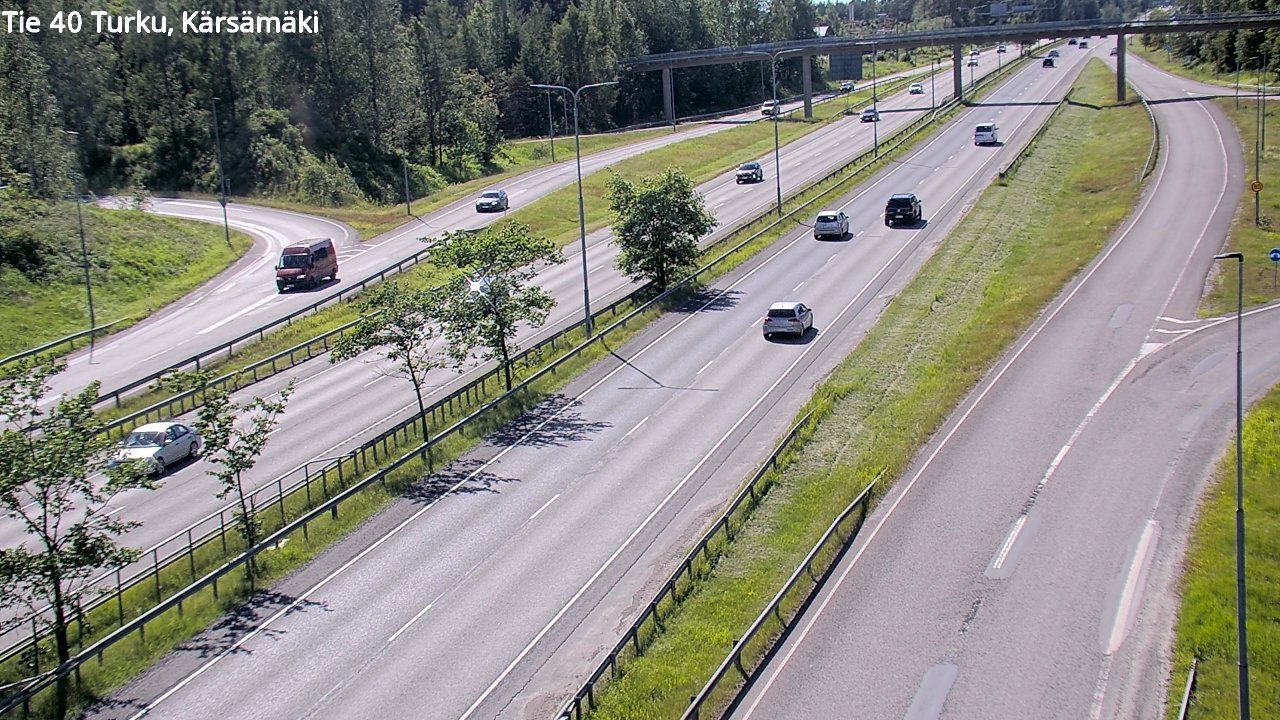 Weather Camera Image Väg 40 Åbo, Kärsämäki, Turku, Varsinais-Suomi