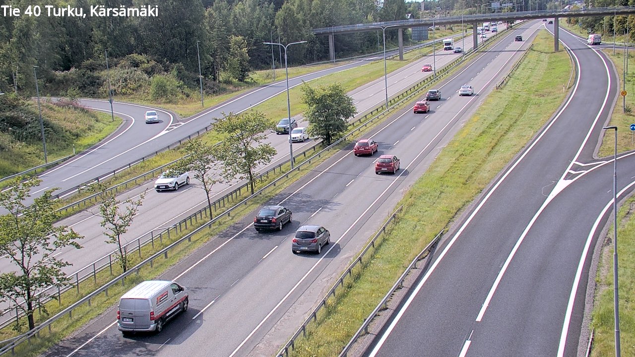Weather Camera Image Väg 40 Åbo, Kärsämäki, Turku, Varsinais-Suomi