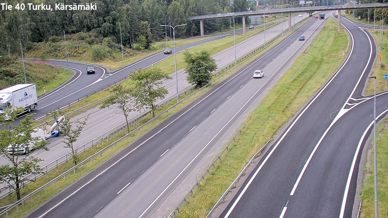 Weather Camera Image Road 40 Turku, Kärsämäki, Turku, Varsinais-Suomi