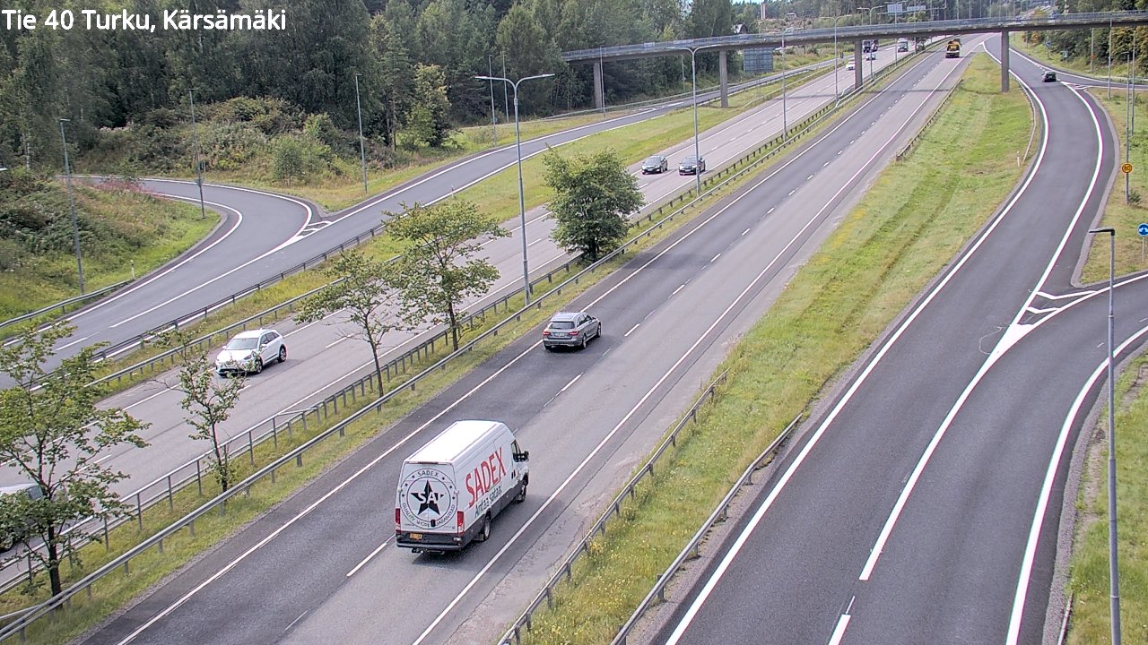 Weather Camera Image Väg 40 Åbo, Kärsämäki, Turku, Varsinais-Suomi