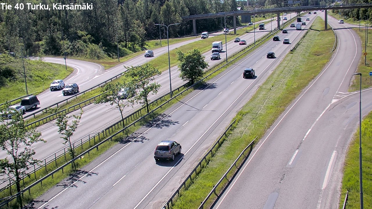 Weather Camera Image Väg 40 Åbo, Kärsämäki, Turku, Varsinais-Suomi