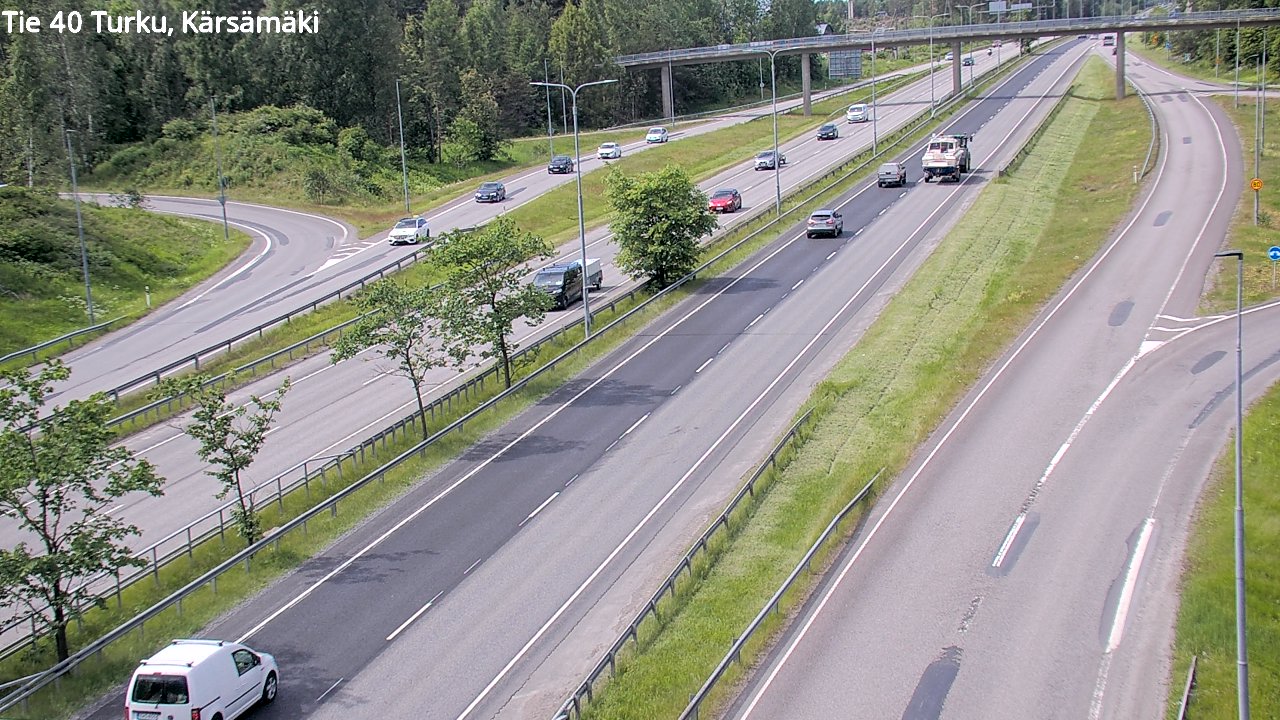Weather Camera Image Väg 40 Åbo, Kärsämäki, Turku, Varsinais-Suomi