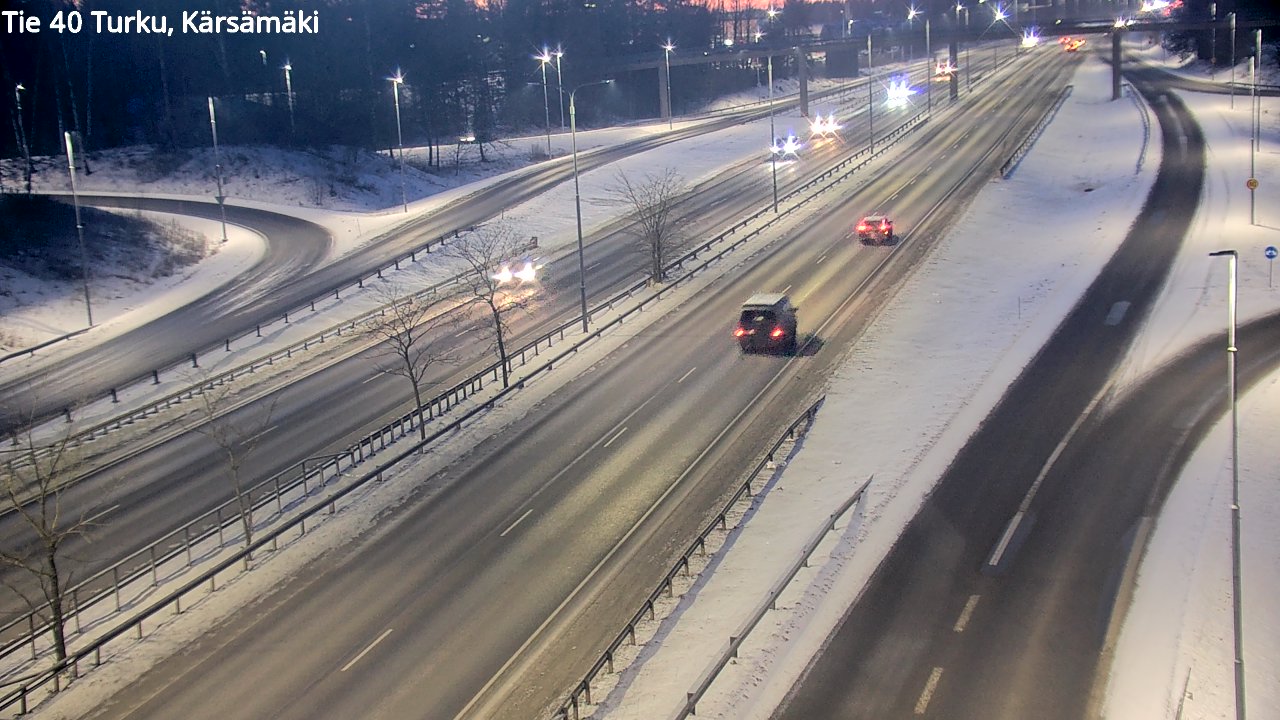 Weather Camera Image Väg 40 Åbo, Kärsämäki, Turku, Varsinais-Suomi