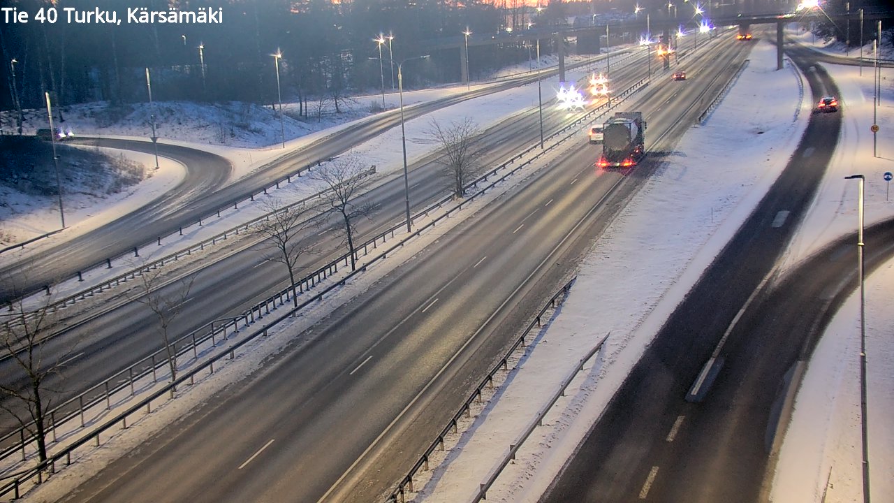 Weather Camera Image Väg 40 Åbo, Kärsämäki, Turku, Varsinais-Suomi
