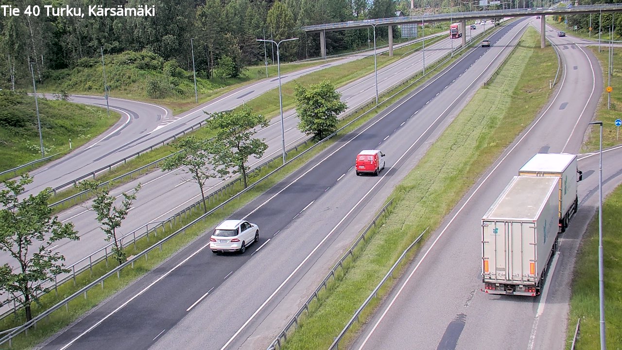 Weather Camera Image Väg 40 Åbo, Kärsämäki, Turku, Varsinais-Suomi