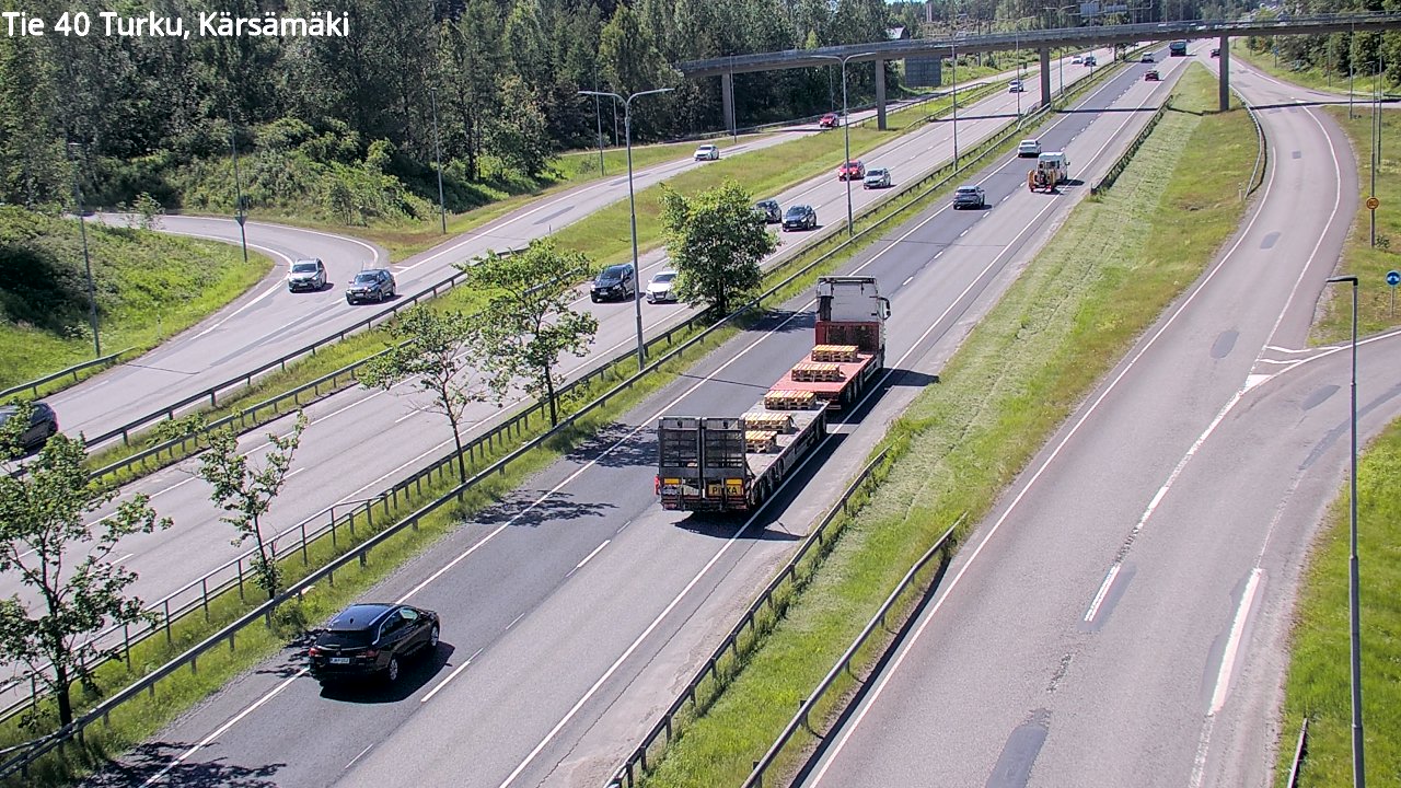 Weather Camera Image Väg 40 Åbo, Kärsämäki, Turku, Varsinais-Suomi