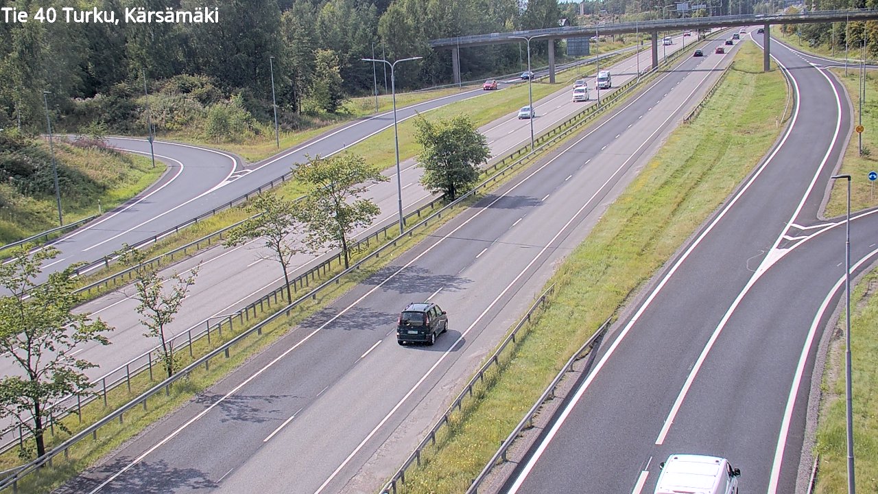 Weather Camera Image Väg 40 Åbo, Kärsämäki, Turku, Varsinais-Suomi