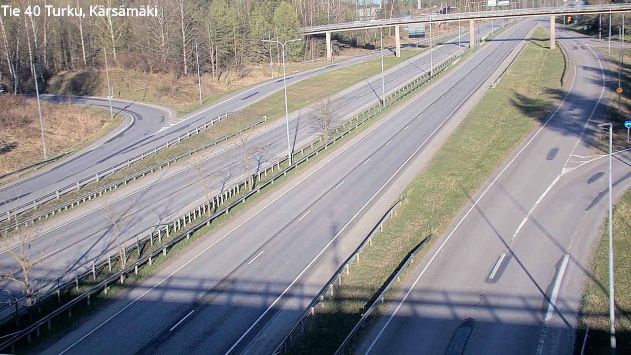 Weather Camera Image Väg 40 Åbo, Kärsämäki, Turku, Varsinais-Suomi