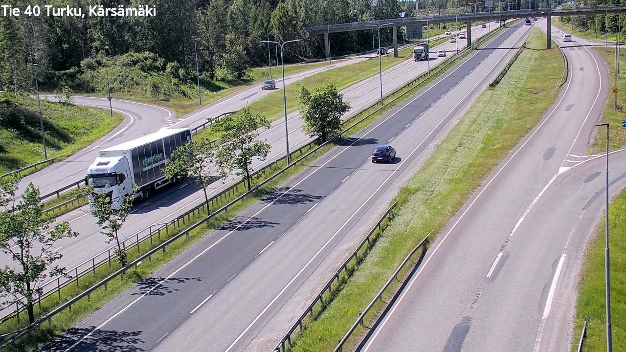 Weather Camera Image Väg 40 Åbo, Kärsämäki, Turku, Varsinais-Suomi