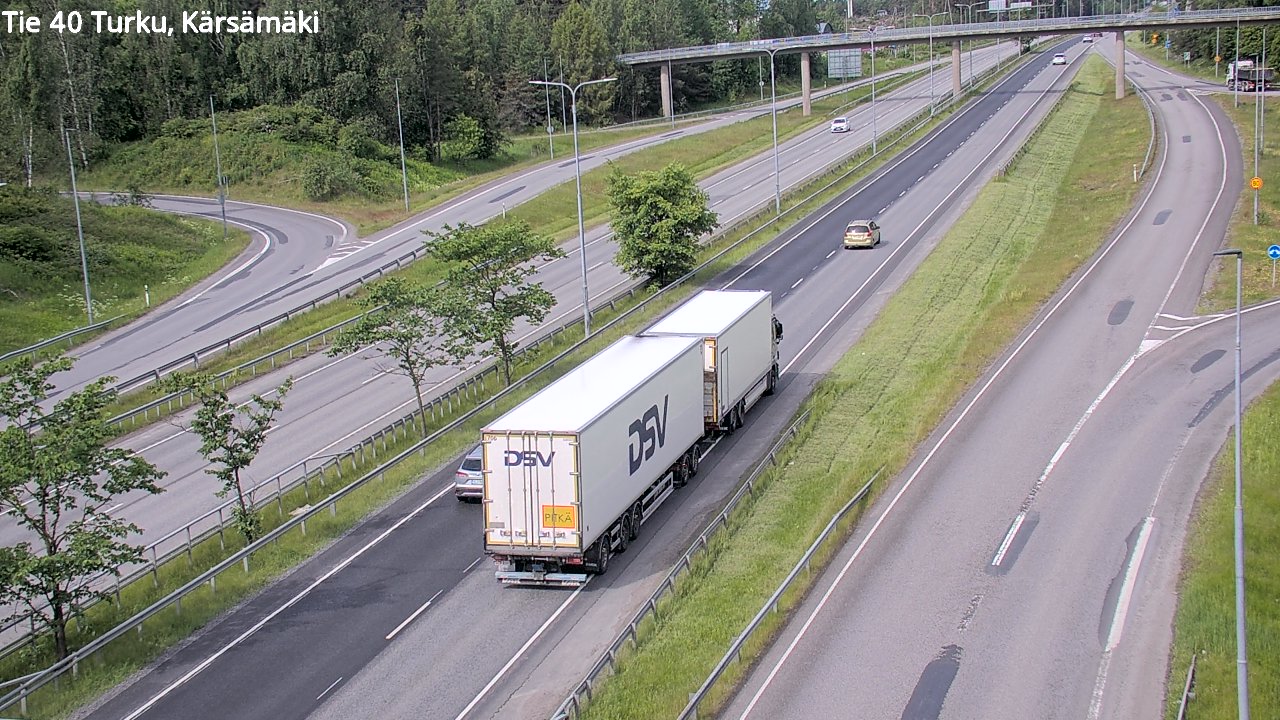 Weather Camera Image Väg 40 Åbo, Kärsämäki, Turku, Varsinais-Suomi