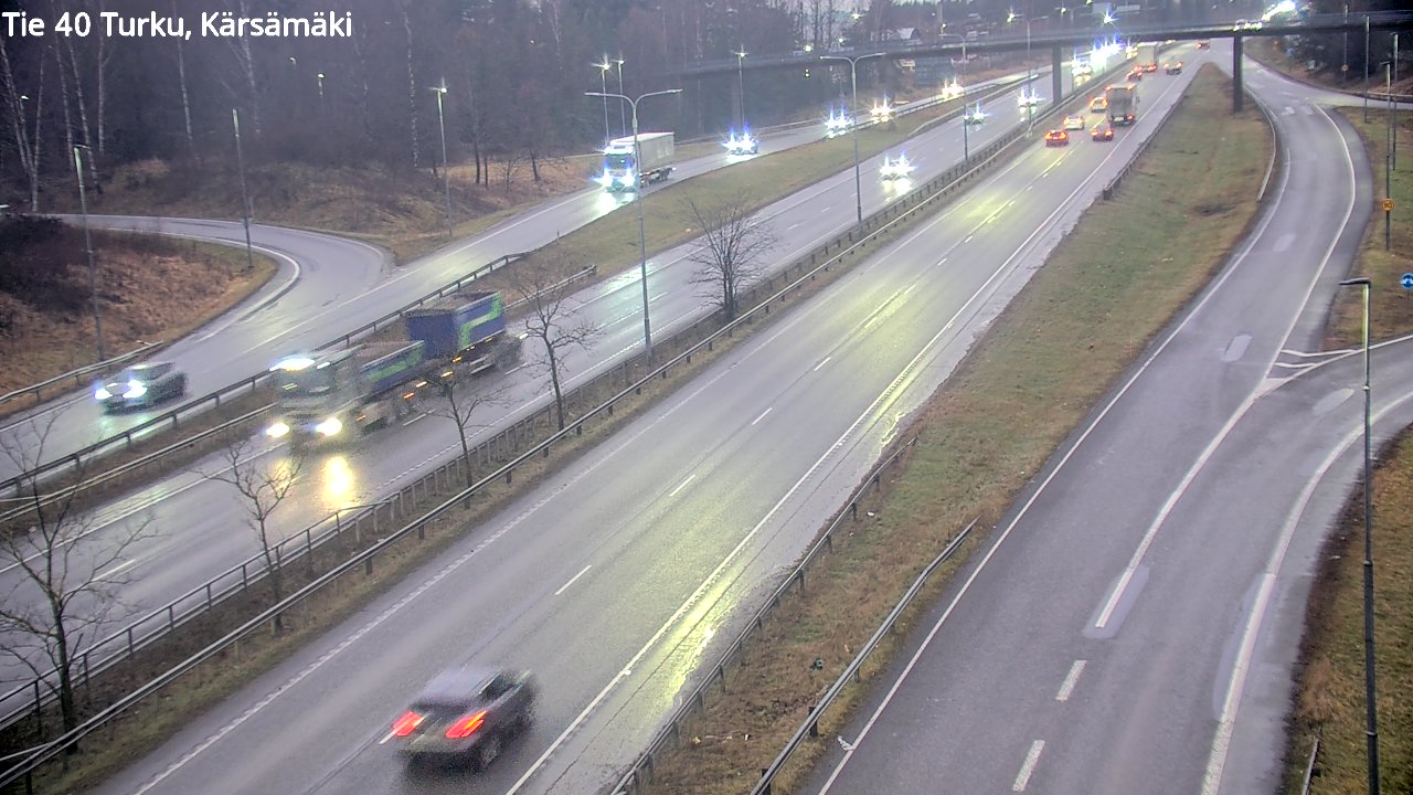 Weather Camera Image Väg 40 Åbo, Kärsämäki, Turku, Varsinais-Suomi